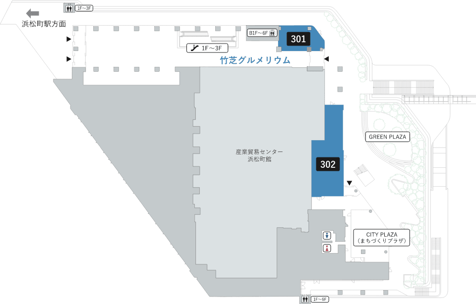 飲食店(竹芝グルメリウム)3階のマップ