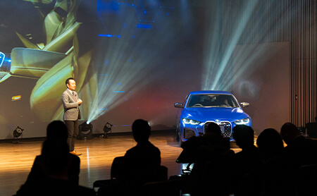 車両展示「BMWグループ」オンライン記者発表会イベント