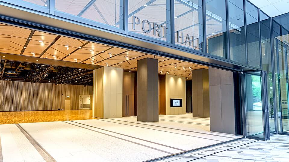 ホワイエ(366㎡)と連動した使い方のイメージ