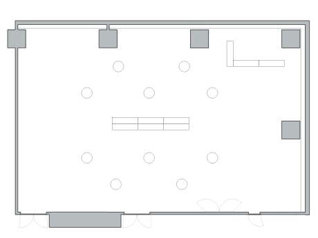 パーティー形式のレイアウト